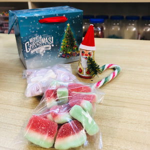 Christmas Mix and Sour Watermelon Slices Mini Box Bag