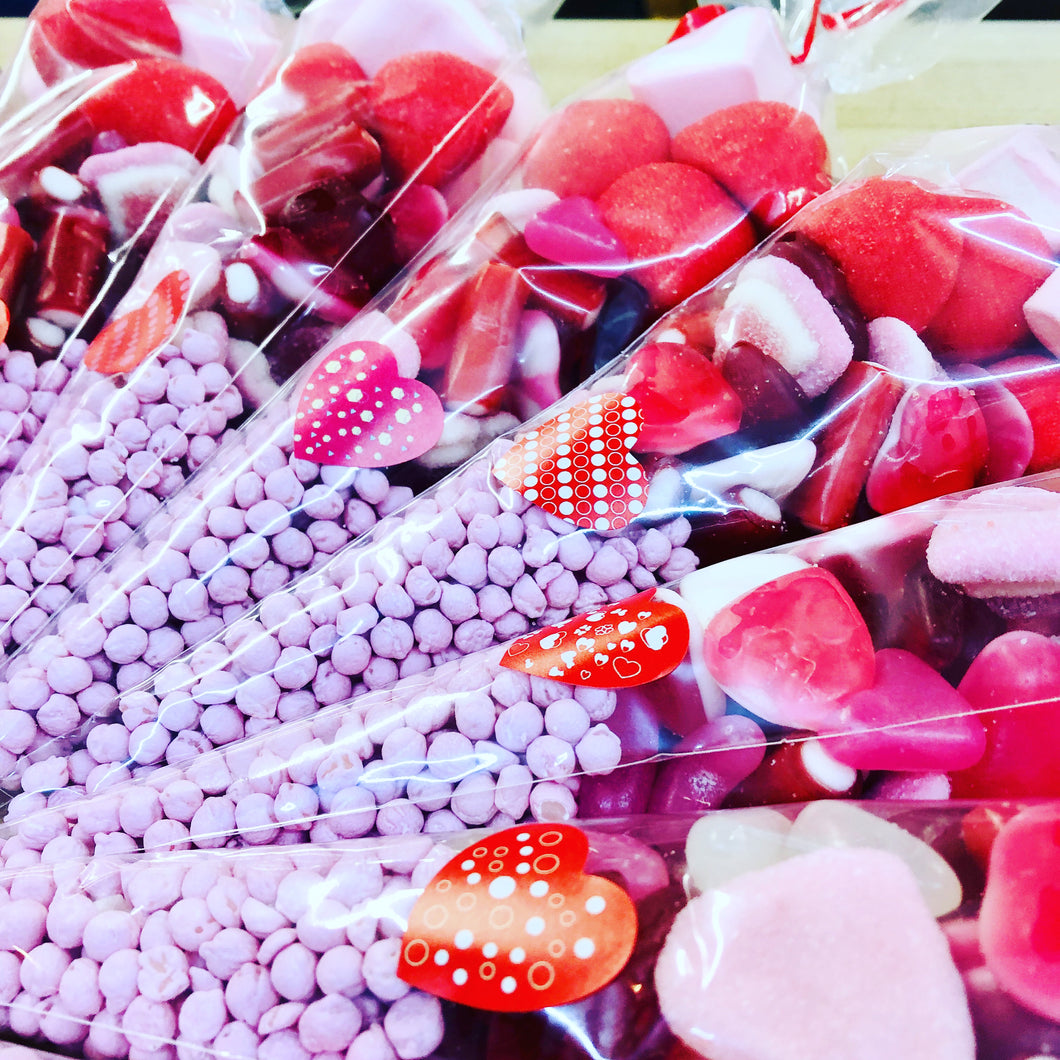 Valentine's Cone Pick n' Mix (pink millions)